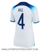 Maillot de football Réplique Angleterre Declan Rice #4 Domicile Femme Mondial 2022 Manche Courte