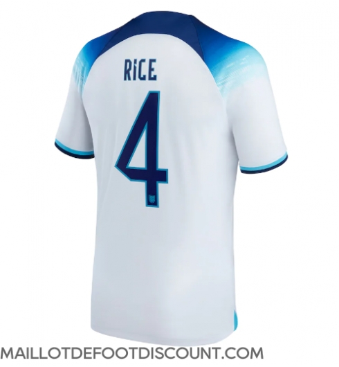 Maillot de football Réplique Angleterre Declan Rice #4 Domicile Mondial 2022 Manche Courte