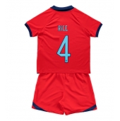 Maillot de football Réplique Angleterre Declan Rice #4 Extérieur Enfant Mondial 2022 Manche Courte (+ Pantalon court)