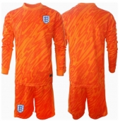 Maillot de football Réplique Angleterre Gardien de but Domicile Enfant Europe 2024 Manche Longue (+ Pantalon court)