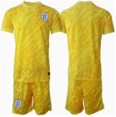 Maillot de football Réplique Angleterre Gardien de but Extérieur Enfant Europe 2024 Manche Courte (+ Pantalon court)