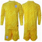 Maillot de football Réplique Angleterre Gardien de but Extérieur Enfant Europe 2024 Manche Longue (+ Pantalon court)
