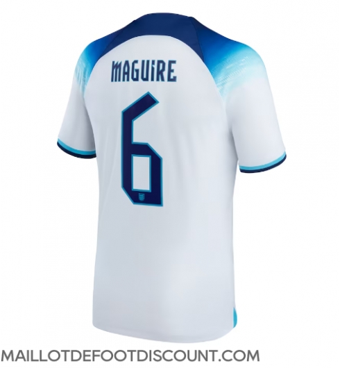 Maillot de football Réplique Angleterre Harry Maguire #6 Domicile Mondial 2022 Manche Courte
