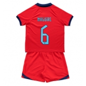 Maillot de football Réplique Angleterre Harry Maguire #6 Extérieur Enfant Mondial 2022 Manche Courte (+ Pantalon court)