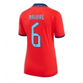 Maillot de football Réplique Angleterre Harry Maguire #6 Extérieur Femme Mondial 2022 Manche Courte