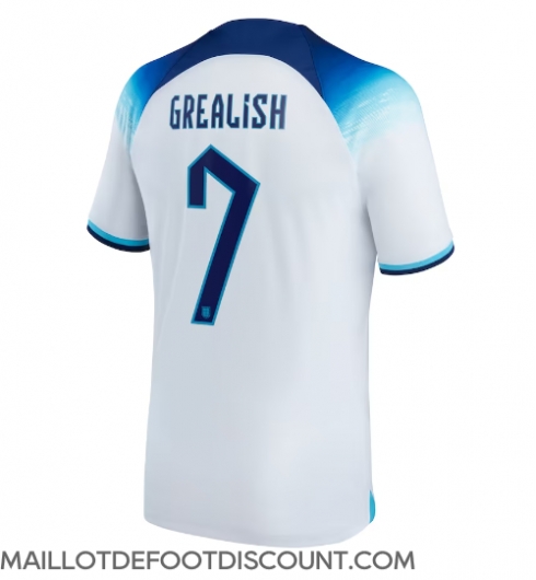 Maillot de football Réplique Angleterre Jack Grealish #7 Domicile Mondial 2022 Manche Courte