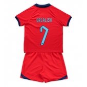 Maillot de football Réplique Angleterre Jack Grealish #7 Extérieur Enfant Mondial 2022 Manche Courte (+ Pantalon court)