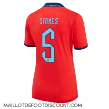 Maillot de football Réplique Angleterre John Stones #5 Extérieur Femme Mondial 2022 Manche Courte