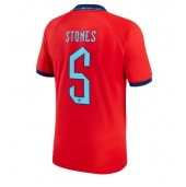 Maillot de football Réplique Angleterre John Stones #5 Extérieur Mondial 2022 Manche Courte
