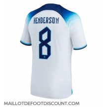 Maillot de football Réplique Angleterre Jordan Henderson #8 Domicile Mondial 2022 Manche Courte