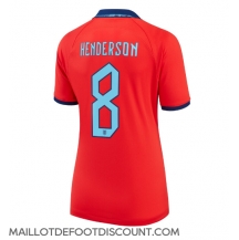 Maillot de football Réplique Angleterre Jordan Henderson #8 Extérieur Femme Mondial 2022 Manche Courte