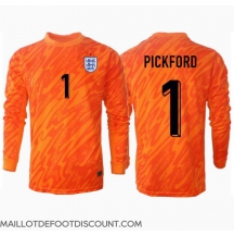 Maillot de football Réplique Angleterre Jordan Pickford #1 Gardien de but Domicile Europe 2024 Manche Longue