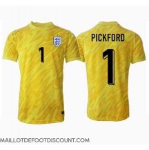 Maillot de football Réplique Angleterre Jordan Pickford #1 Gardien de but Extérieur Europe 2024 Manche Courte