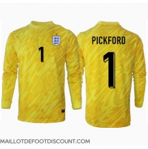 Maillot de football Réplique Angleterre Jordan Pickford #1 Gardien de but Extérieur Europe 2024 Manche Longue