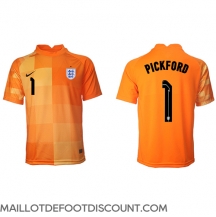 Maillot de football Réplique Angleterre Jordan Pickford #1 Gardien de but Extérieur Mondial 2022 Manche Courte