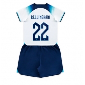 Maillot de football Réplique Angleterre Jude Bellingham #22 Domicile Enfant Mondial 2022 Manche Courte (+ Pantalon court)