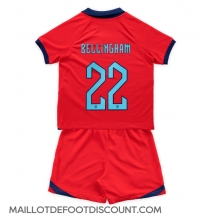 Maillot de football Réplique Angleterre Jude Bellingham #22 Extérieur Enfant Mondial 2022 Manche Courte (+ Pantalon court)
