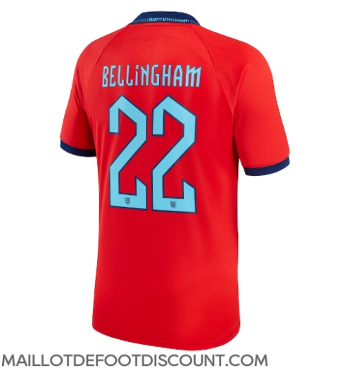Maillot de football Réplique Angleterre Jude Bellingham #22 Extérieur Mondial 2022 Manche Courte
