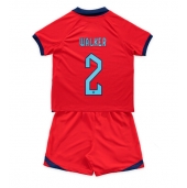Maillot de football Réplique Angleterre Kyle Walker #2 Extérieur Enfant Mondial 2022 Manche Courte (+ Pantalon court)