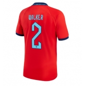 Maillot de football Réplique Angleterre Kyle Walker #2 Extérieur Mondial 2022 Manche Courte