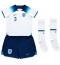 Maillot de football Réplique Angleterre Luke Shaw #3 Domicile Enfant Mondial 2022 Manche Courte (+ Pantalon court)