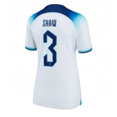 Maillot de football Réplique Angleterre Luke Shaw #3 Domicile Femme Mondial 2022 Manche Courte