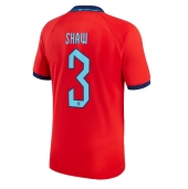 Maillot de football Réplique Angleterre Luke Shaw #3 Extérieur Mondial 2022 Manche Courte