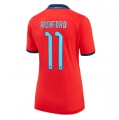Maillot de football Réplique Angleterre Marcus Rashford #11 Extérieur Femme Mondial 2022 Manche Courte