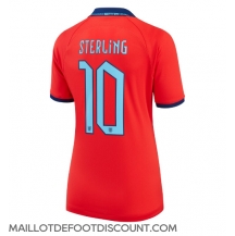Maillot de football Réplique Angleterre Raheem Sterling #10 Extérieur Femme Mondial 2022 Manche Courte