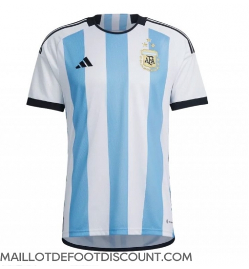 Maillot de football Réplique Argentine Domicile Mondial 2022 Manche Courte
