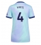 Maillot de football Réplique Arsenal Ben White #4 Troisième Femme 2024-25 Manche Courte
