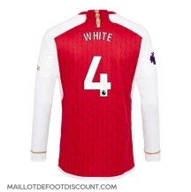 Maillot de football Réplique Arsenal Benjamin White #4 Domicile 2023-24 Manche Longue