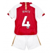 Maillot de football Réplique Arsenal Benjamin White #4 Domicile Enfant 2023-24 Manche Courte (+ Pantalon court)