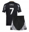 Maillot de football Réplique Arsenal Bukayo Saka #7 Extérieur Enfant 2024-25 Manche Courte (+ Pantalon court)