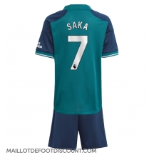 Maillot de football Réplique Arsenal Bukayo Saka #7 Troisième Enfant 2023-24 Manche Courte (+ Pantalon court)