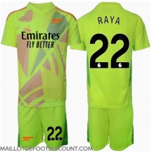 Maillot de football Réplique Arsenal David Raya #22 Gardien de but Domicile Enfant 2024-25 Manche Courte (+ Pantalon court)