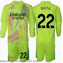 Maillot de football Réplique Arsenal David Raya #22 Gardien de but Domicile Enfant 2024-25 Manche Longue (+ Pantalon court)