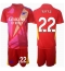 Maillot de football Réplique Arsenal David Raya #22 Gardien de but Extérieur Enfant 2024-25 Manche Courte (+ Pantalon court)