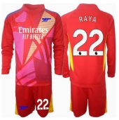 Maillot de football Réplique Arsenal David Raya #22 Gardien de but Extérieur Enfant 2024-25 Manche Longue (+ Pantalon court)