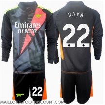 Maillot de football Réplique Arsenal David Raya #22 Gardien de but Troisième Enfant 2024-25 Manche Longue (+ Pantalon court)