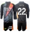 Maillot de football Réplique Arsenal David Raya #22 Gardien de but Troisième Enfant 2024-25 Manche Longue (+ Pantalon court)