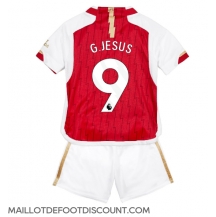 Maillot de football Réplique Arsenal Gabriel Jesus #9 Domicile Enfant 2023-24 Manche Courte (+ Pantalon court)