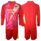 Maillot de football Réplique Arsenal Gardien de but Extérieur Enfant 2024-25 Manche Longue (+ Pantalon court)