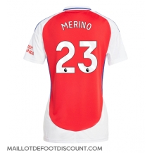 Maillot de football Réplique Arsenal Mikel Merino #23 Domicile Femme 2024-25 Manche Courte