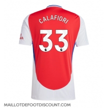 Maillot de football Réplique Arsenal Riccardo Calafiori #33 Domicile 2024-25 Manche Courte