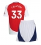 Maillot de football Réplique Arsenal Riccardo Calafiori #33 Domicile Enfant 2024-25 Manche Courte (+ Pantalon court)