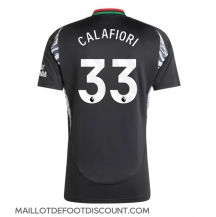 Maillot de football Réplique Arsenal Riccardo Calafiori #33 Extérieur 2024-25 Manche Courte