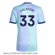 Maillot de football Réplique Arsenal Riccardo Calafiori #33 Troisième 2024-25 Manche Courte