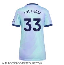 Maillot de football Réplique Arsenal Riccardo Calafiori #33 Troisième Femme 2024-25 Manche Courte