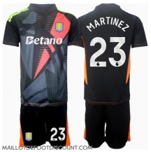 Maillot de football Réplique Aston Villa Emiliano Martinez #23 Gardien de but Extérieur Enfant 2024-25 Manche Courte (+ Pantalon court)